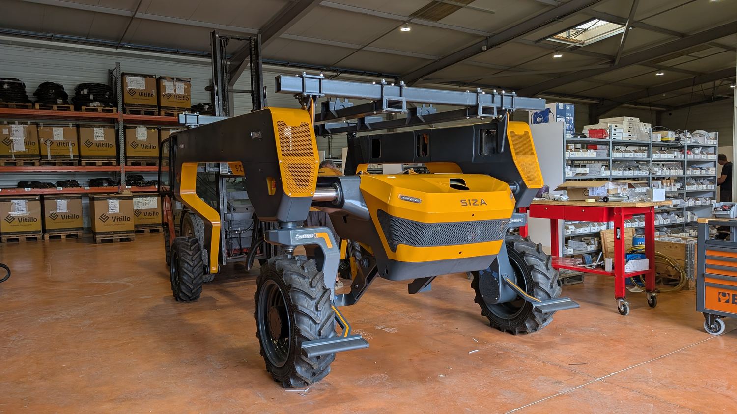 Machine complète assemblée dans l'atelier SIZA