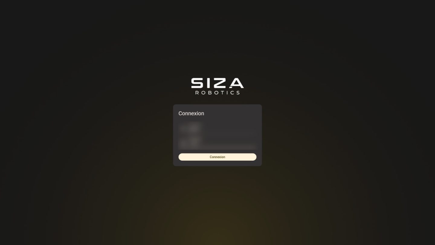 SizApp, génération de mission : Connexion