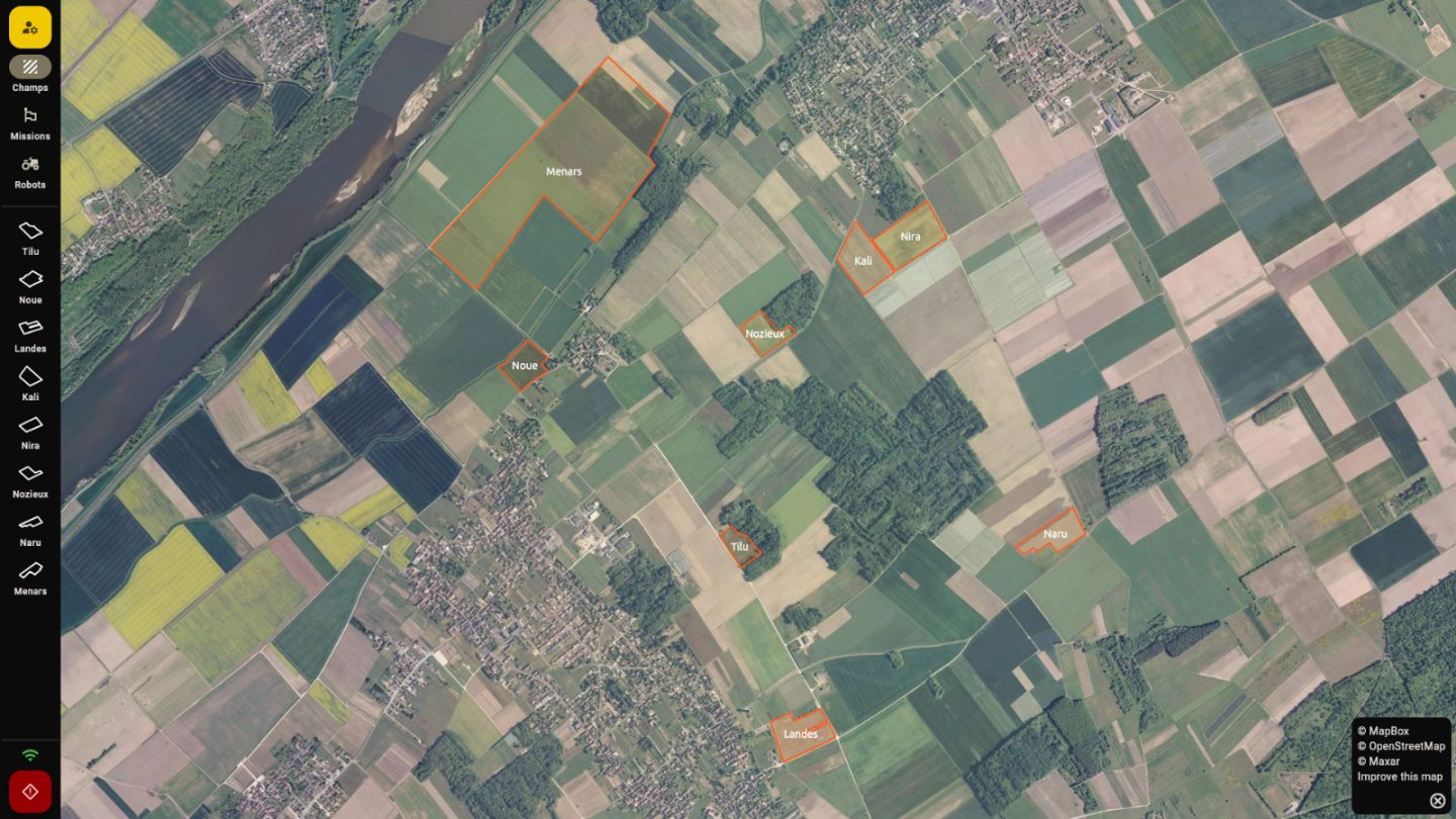 SizApp, génération de mission : Choix du champ
