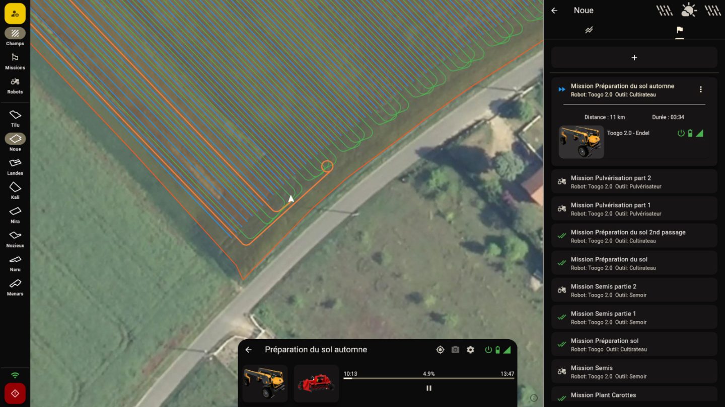 SizApp, génération de mission : Exécution en autonomie